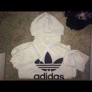 Size small white adidas hoodie
